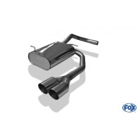 Silencieux arrière inox 2x80mm type 14 (sortie centrale) pour VOLKSWAGEN LUPO TYPE 6X