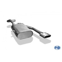 Silencieux arrière inox 1x130x50mm type 52 (sortie centrale) pour VOLKSWAGEN LUPO TYPE 6X