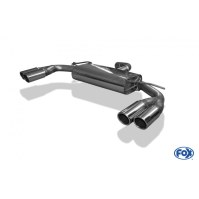 Silencieux arrière duplex inox 2x80mm type 16 pour VOLKSWAGEN BEETLE TYPE 16/5C (coupé/cabriolet)