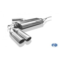 Silencieux arrière inox 2x80mm type 16 pour VOLKSWAGEN BEETLE TYPE 16/5C (coupé/cabriolet)