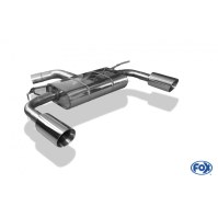 Silencieux arrière duplex inox 1x100mm type 25 pour VOLKSWAGEN BEETLE R-LINE TYPE 16/5C (coupé/cabriolet)