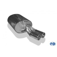 Silencieux arrière inox 2x76mm type 18 pour VOLKSWAGEN BORA 4-MOTION TYPE 1J (BERLINE/VARIANT)