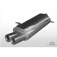 Silencieux arrière inox 2x76mm type 13 pour SEAT ALHAMBRA TYPE 7MS