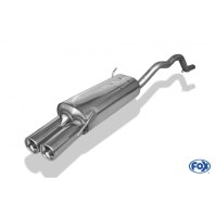 Silencieux arrière inox 2x80mm type 13 pour VOLKSWAGEN T4 SYNCRO