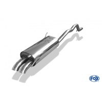 Silencieux arrière inox 2x63mm type 28 pour VOLKSWAGEN T4 SYNCRO