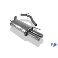 Silencieux arrière inox 2x80mm type 13 pour VOLKSWAGEN T4 BUS/TRANSPORTER/MULTIVAN/CARAVELLE