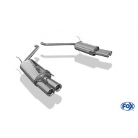 Silencieux arrière duplex inox 2x80mm type 13 pour VOLKSWAGEN T4 BUS/TRANSPORTER/MULTIVAN/CARAVELLE