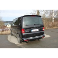 Silencieux arrière duplex inox 2x80mm type 13 pour VOLKSWAGEN T5/T6 4-MOTION