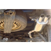 Silencieux arrière inox 2x63mm type 26 pour VOLKSWAGEN T5 PRITSCHE