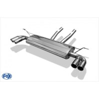 Silencieux arrière duplex inox 2x80mm type 25 pour VOLKSWAGEN TOUAREG TYPE 7L