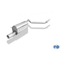 Silencieux arrière inox 1x80mm type 13 pour VOLKSWAGEN FOX TYPE 5Z
