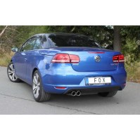 Silencieux arrière inox 2x80mm type 16 pour VOLKSWAGEN EOS TYPE 1F (Facelift)