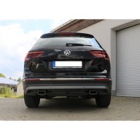 Silencieux arrière duplex inox 1x145x65mm type 59 pour VOLKSWAGEN TIGUAN I 4-MOTION TYPE 5N