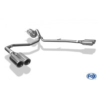 Silencieux arrière duplex inox 2x80mm type 17 pour VOLKSWAGEN AMAROK 4x4 (avec marchepied)
