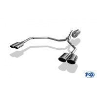 Silencieux arrière duplex inox 2x115x85mm type 32 pour VOLKSWAGEN AMAROK 4x4 (avec marchepied)