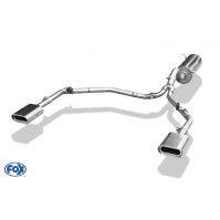 Silencieux arrière duplex inox 1x160x80mm type 53 pour VOLKSWAGEN AMAROK 4x4 (avec marchepied)