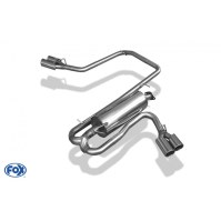 Silencieux arrière SIDE PIPE inox 2x115x85mm type 38 pour VOLKSWAGEN AMAROK 4x4 (sans marchepied)