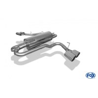 Silencieux arrière SIDE PIPE inox 2x115x85mm type 38 pour VOLKSWAGEN AMAROK 4x4 (avec marchepied)
