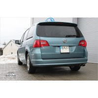 Silencieux arrière inox 2x106x71mm type 32 pour VOLKSWAGEN ROUTAN