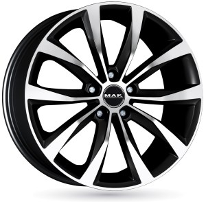 Jante alu MAK WOLF Noir Face Polie [6.5x16] ET41.0 5x115