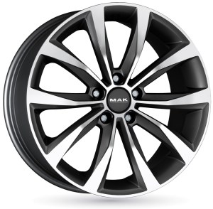 MAK<br>  WOLF [8 x 20] <br>GRIS FACE POLIE ET25.0 -5x112-