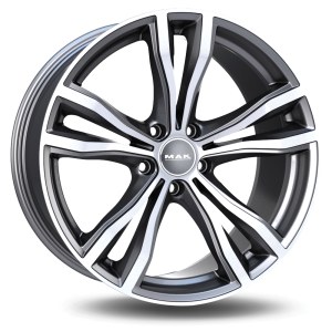 Jante alu MAK X-MODE Gris Face Polie [9.5x21] ET37.0 5x112