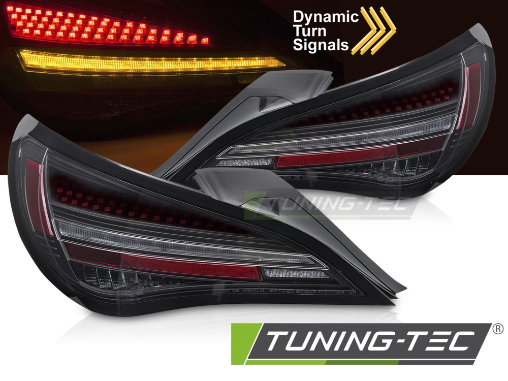 LED - LUMIÈRES DE TAIL LED BLACK SEQ RED BAR convient MERCEDES CLA C117 13-19 / X117 14-19 OE LED