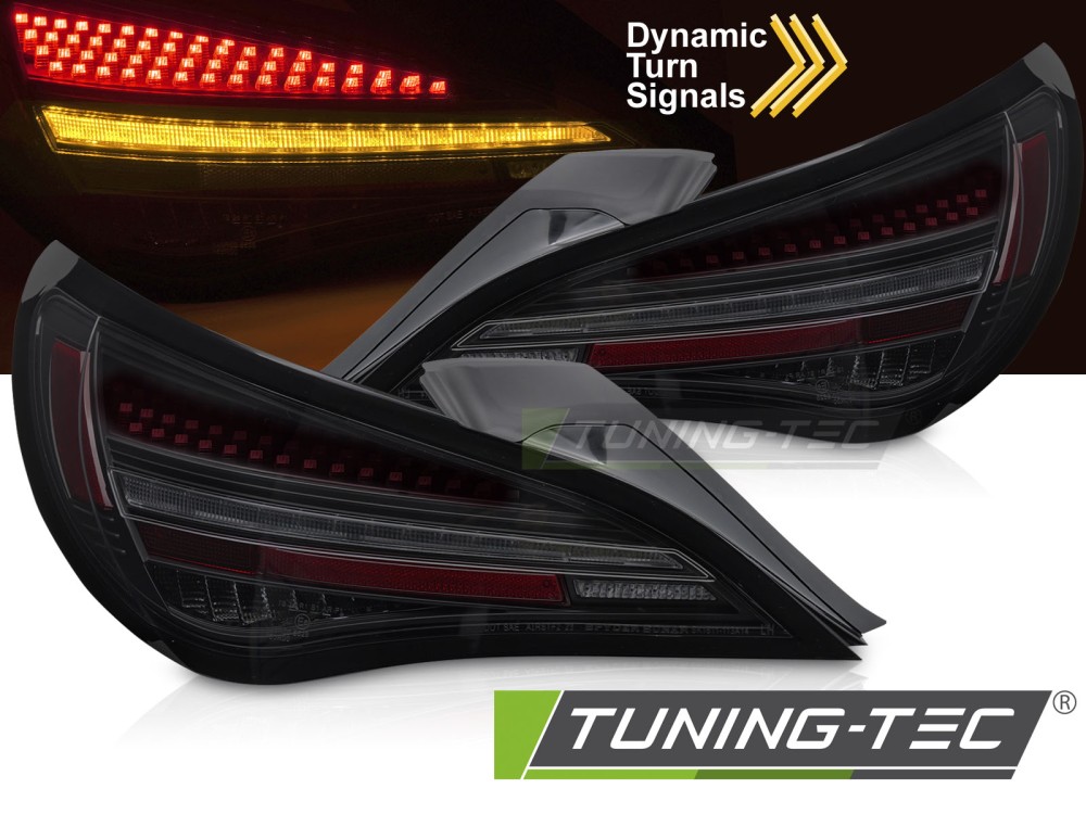 LED - LUMIÈRES DE TAIL LED SMOKE SQ RED BAR s'adapte MERCEDES CLA C117 13-19 / X117 14-19 OE LED