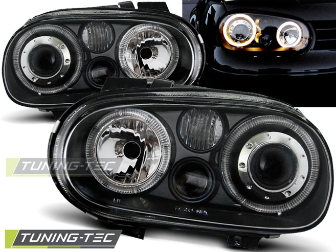 Phare - FEUILLES ANGLE EYES NOIR VW GOLF 4 09.97-09.03