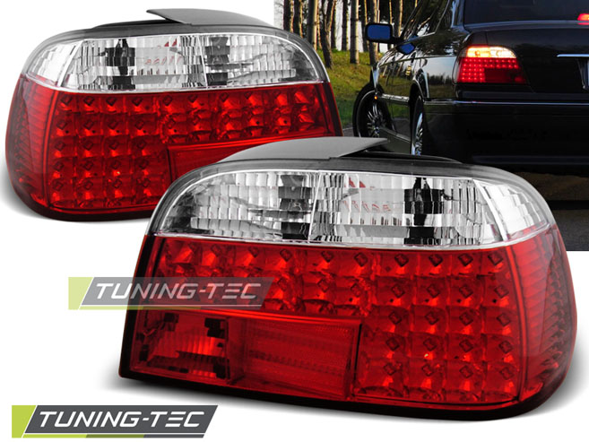 LED - LUMIÈRES DE TAIL LED RED BLANC convient BMW E38 06.94-07.01