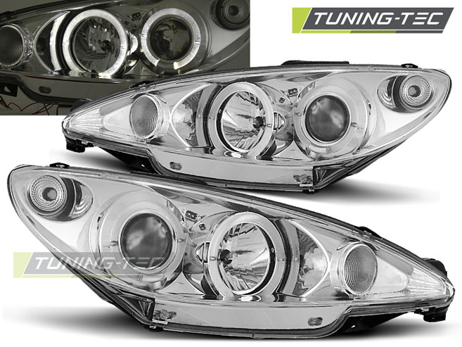 Phare - PEUGEOT 206 10.98-02 ANGEL EYES CHROME