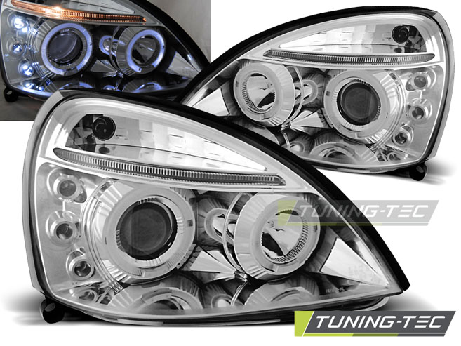 Phare - RENAULT CLIO II 06.01-09.05 ANGEL EYES CHROME
