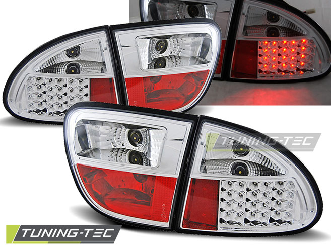 LED - LUMIÈRES DE TAIL LED CHROME convient à SEAT LEON 04.99-08.04