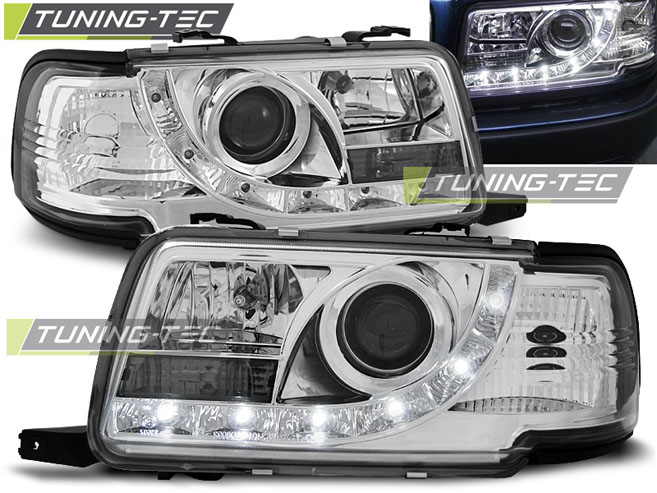 Phare - HEADLIGHTS DAYLIGHT CROME correspond à AUDI 80 B4 09.91-04.96