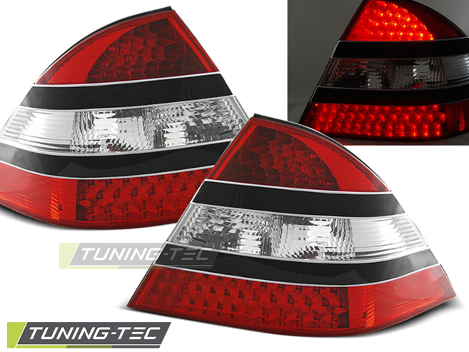 LED - LUMIÈRES DE TAIL LED RED BLACK convient à MERCEDES W220 S-KLASA
