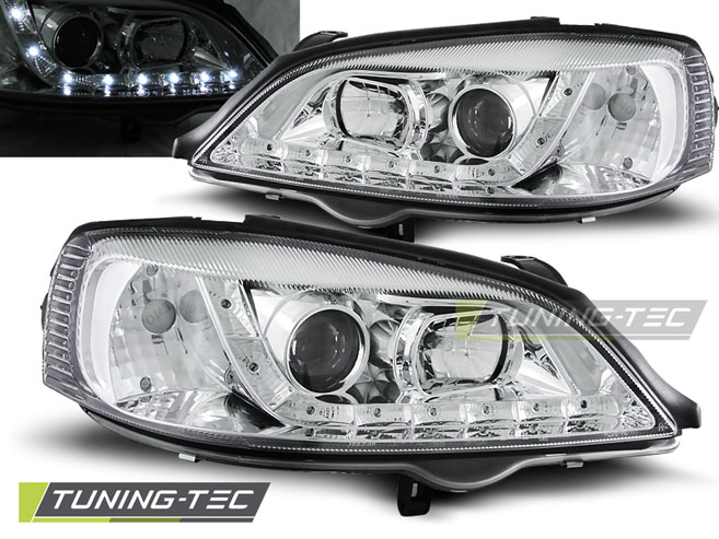 Phare - OPEL ASTRA G 97-04 CHROME DU JOUR
