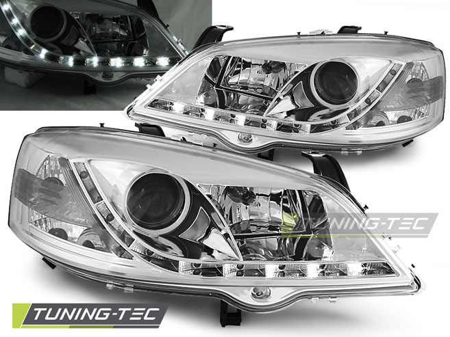 Phare - OPEL ASTRA G 09.97-02.04 CHROME DU JOUR