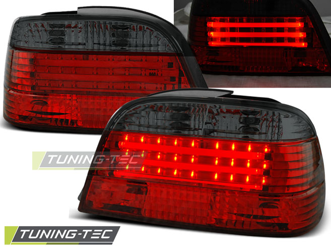 LED - LED BAR TAIL LIGHTS RED SMOKE convient BMW E38 06.94-07.01