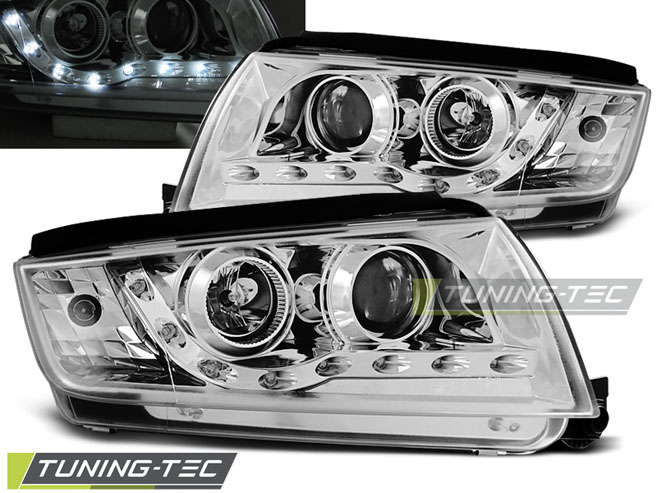 Phare - HAUTES LUMIÈRES DAYLIGHT CHROME convient à SKODA FABIA