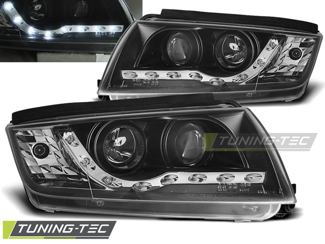 Phare - de type « feux de jour » (daylight) noirs pour SKODA FABIA 12.99-08
