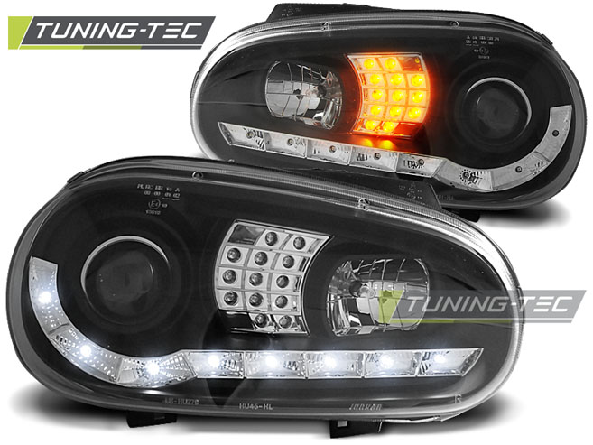 Phare - de type « feux de jour » (daylight) noirs pour VW GOLF 4