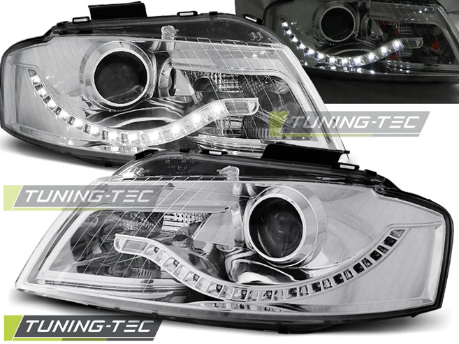 Phare - HAUTE LUMIÈRE DAYLIGHT CHROME correspond à AUDI A3 8P 05.03-03.08