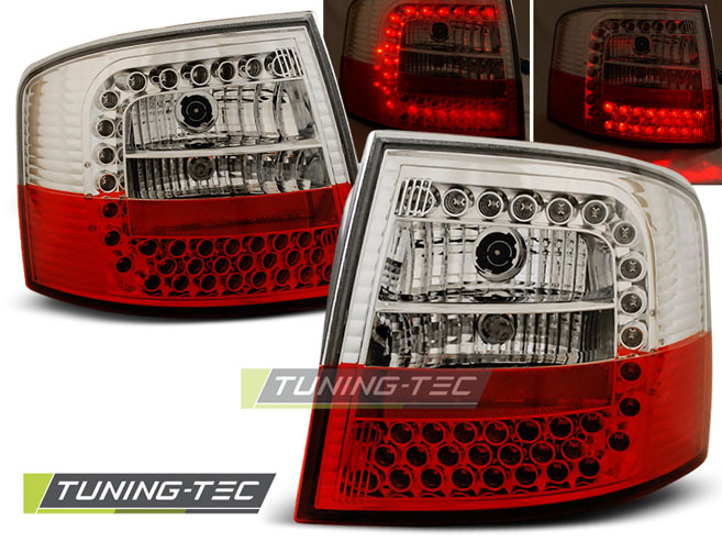 LED - LUMIÈRES DEL BLANC ROUGE ROUGE S'adapte AUDI A6 05.97-05.04