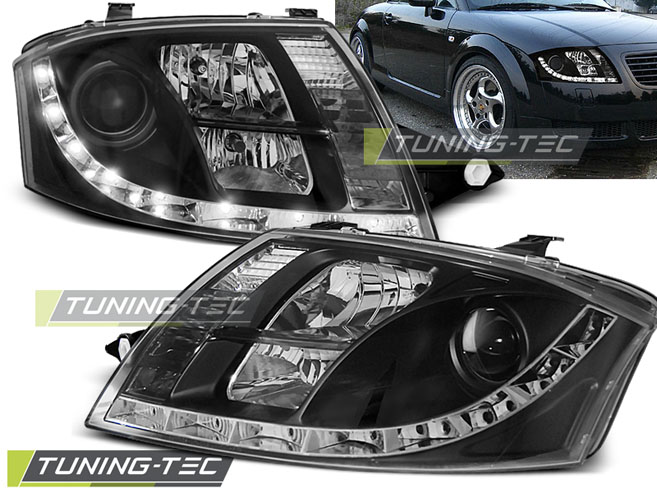 Phare - de type « feux de jour » (daylight) noirs pour AUDI TT 99-05