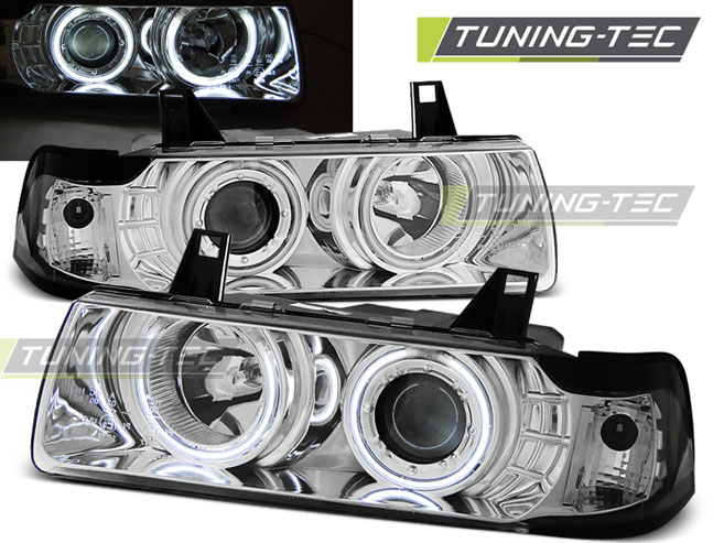 Phare - HAUTEURS ANGEL EYES CCFL CHROME convient à BMW E36 12.90-08.99 S/C/ T
