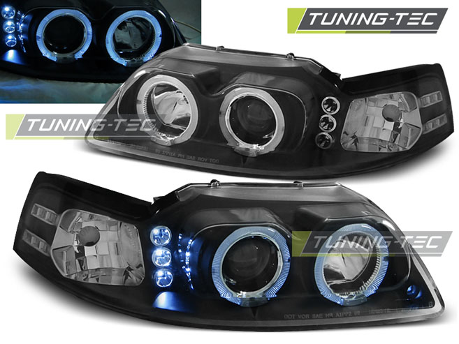 Phare - FORD MUSTANG 98-04 ANGEL EYES BLACK