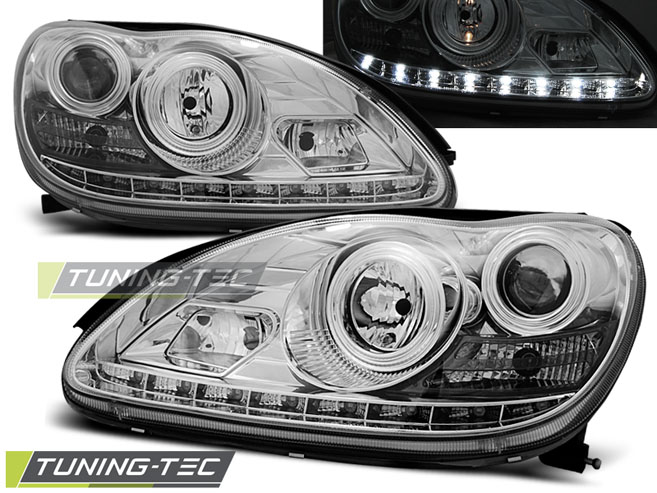 Phare - HAUTES LUMIÈRES DAYLIGHT CHROME s'adapte à MERCEDES W220