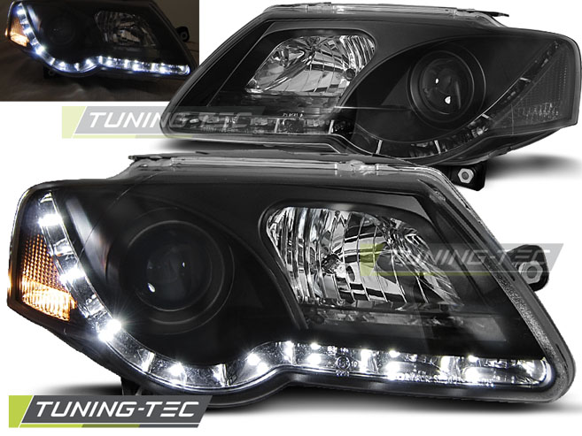 Phare - de type « feux de jour » (daylight) noirs pour VW PASSAT B6