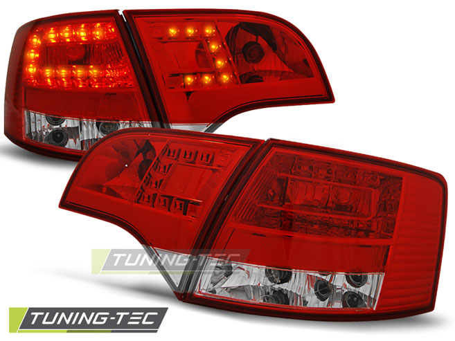 LED - LUMIÈRES DE TAIL LED BLANC RED convient AUDI A4 B7 11.04-03.08