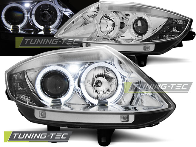 Phare - CHROME ANGEL EYES CHROME S'adapte à BMW Z4 E85 E86 02-08